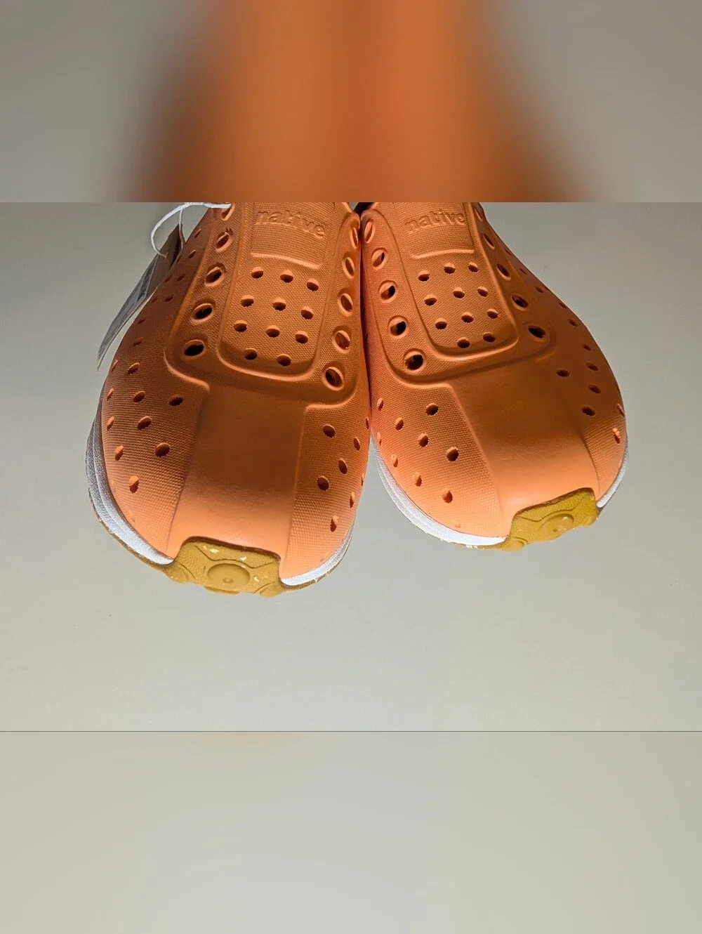 Native Kids Robbie Sugarlite Size 9 Slip-On Water Shoe in Orange/White NWT